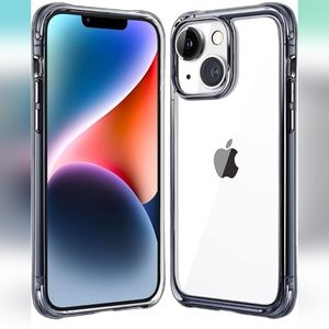 iPhone 13/14 6.1 Case Clear with Military Grade Protective Bumpers